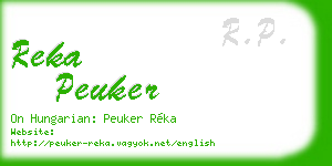 reka peuker business card